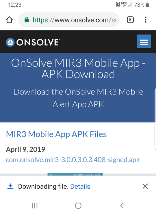 download the last version for android mIRC 7.73